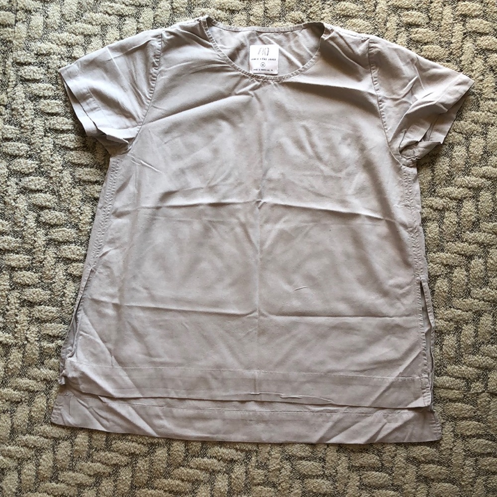 Jamie + The Jones - Staple Basic Split Tee In Mist - image 1